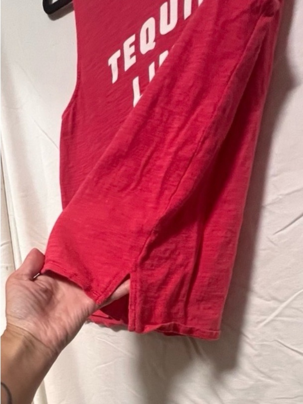 Express Pink Sleeveless Graphic Muscle Tank Top Summer Vacation Beach Casual - Picture 3 of 5